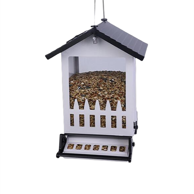 Solar Bird Feeder Metal Bird House